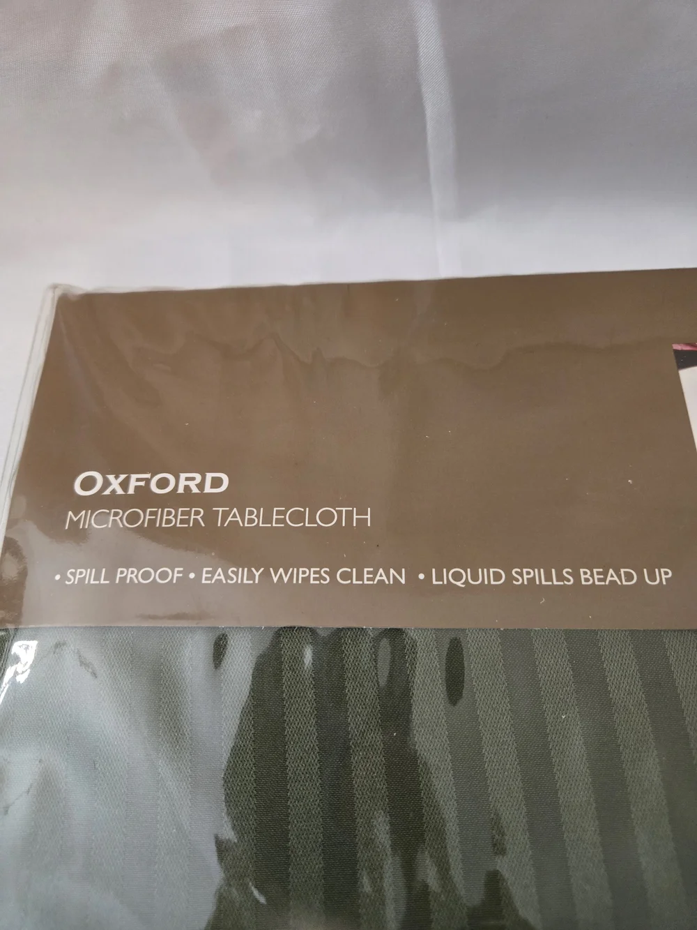 Oxford Microfiber Spill Proof Tablecloth 70inOxford Microfiber Round Tablecloth